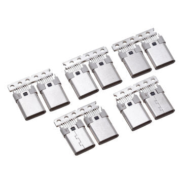10PCS TYPE C 3.1 16P Splint Vertical In-Line Male Adapter Special Connector