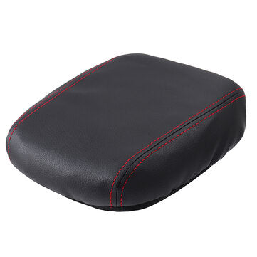 PU Leather Car Center Armrest Console Lid Box Cover For Volkswagen Golf 7 13-17 (COLOR.: BLACK&RED)