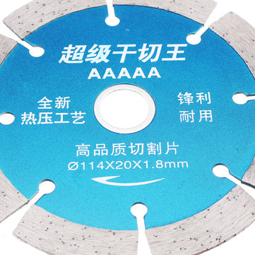 Drillpro 114x20mm Diamond Saw Blade Diamond Grinding Wheel for Cutting Concrete Granite