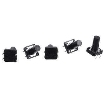 100pcs Momentary Tactile Push Button Switch 12x12x18mm