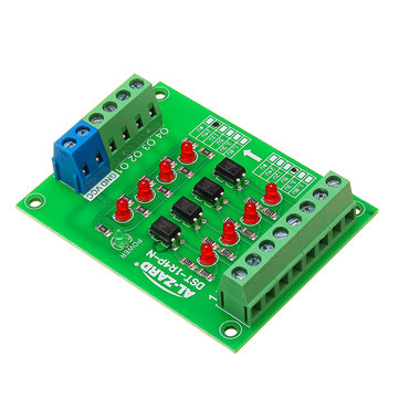 5pcs 5V To 24V 4 Channel Optocoupler Isolation Board Isolated Module PLC Signal Level Voltage Conver
