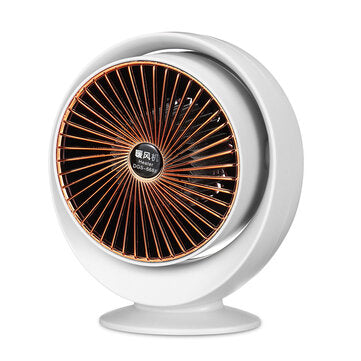 800W Mini Electric Air Heater Portable Space PTC Ceramic Heating Fan Home Office ... (COLOR.: WHITE)
