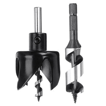 Woodworking Hole Saw Drill Bit Round Four/Six Tooth Cemented Carbide Lock Installation ... (TYPE: A)