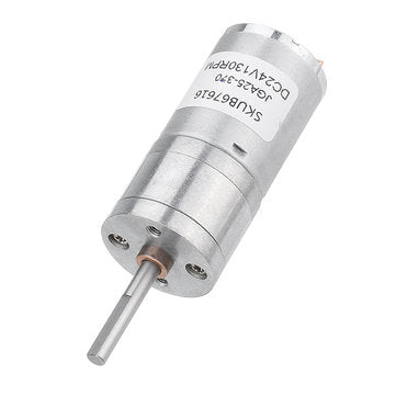 Machifit 25GA370 DC 24V Micro Gear Reduction Motor 25mm Extended Shaft Gear... (ROTATE SPEED: 60RPM)