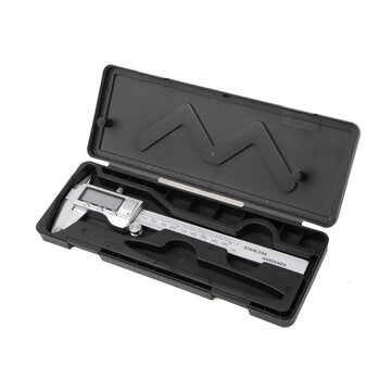DANIU 150mm 6 inch LCD Digital Stainless Caliper Guage Metric Conversion & Zero Buttons