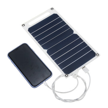 6W 6V 260x140x2.5mm S0506 Portable Semi-flexible Solar Panel with Back Junction Box Single USB Charg