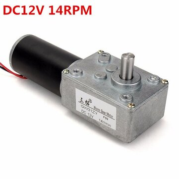 GW31ZY Worm Reducer Gear DC Motor High Torque Low Speed Gear Motor (ROTATE SPEED: 14RPM)
