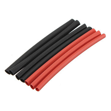 42pcs 2:1 Polyolefin H-type Heat Shrink Tube Sleeving Black Red