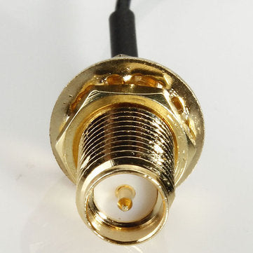 DANIU 10cm PCI U.FL / IPX to RP-SMA Female Jack Pigtail Cable