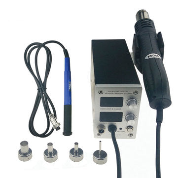 KSGER STM32 OLED T12 Temperature 2 in 1 Hot Air Dryer Digital Rework Soldering Station Solder Iron