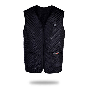 Men Women Electric Heated Vest Jacket Warm Up Heating Pad Cloth Body Warmer GIft (SIZE: M)