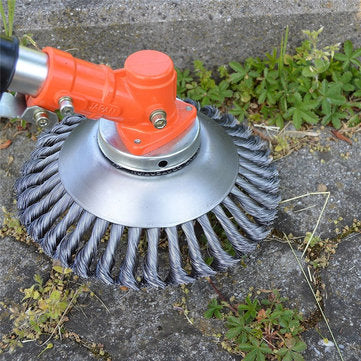 8 Inch Weed Brush Steel Wire Wheel Grout For Brushes Cutter Replacement Weed Eater Trimmer Head