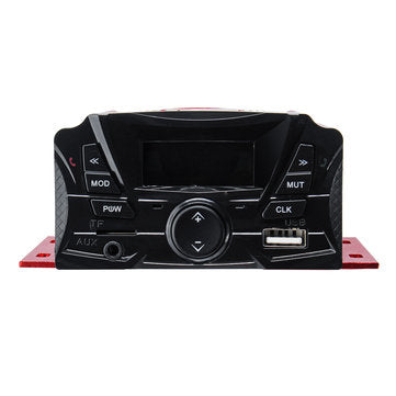 SKUniversal Motorcycle Audio Remote Sound System Support SD USB MP3 FM Radio Player Anti-Theft