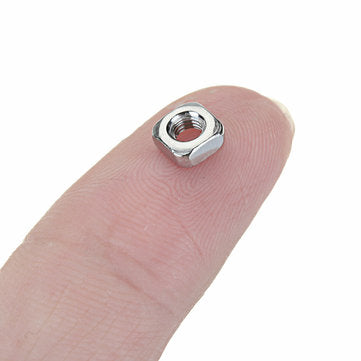 Suleve M3SN4 M3 304 Stainless Steel Square Nut Machine Screw Nuts 50Pcs