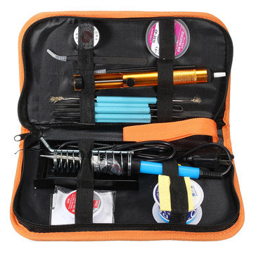 60W Adjustable Temperature Welding Solder Soldering Iron Tool Kit 110V/220V (TYPE: USPLUG)