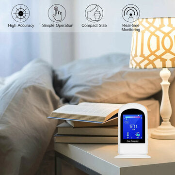 Rechargeable Carbon Dioxide Detector Portable LCD Digital CO2 Meter Carbon Dioxide Tester Temperatur