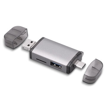 GOOJODOQ T-933 Card Reader Type C USB Micro USB to SD Micro SD TF Adapter Accessories OTG Card Reade
