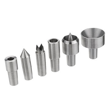 RED ARROW Woodworking Interchangeable Live Center MT2 Morse Taper 2 Shank with 6pcs Interchangeable