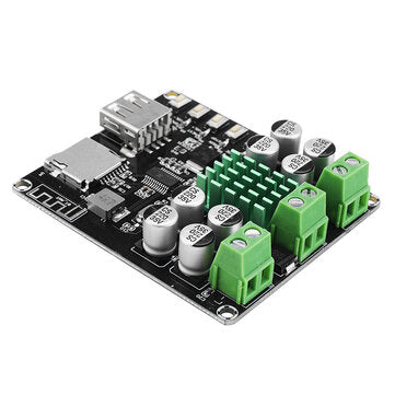 VHM-302 50W*50W bluetooth Power Amplifier Board U Disk TF Card Playback TPA3116D2 Amplifier Board