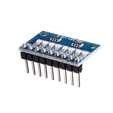 10pcs 3.3V 5V 8 Bit Red Common Cathode LED Indicator Display Module DIY Kit