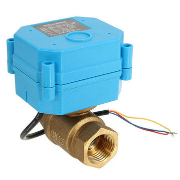 DC12V DN15 CR02 Electrical Valve G1/2 Inch 2 Way CR02 3-Wire Brass Motorized Ball Valve