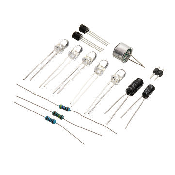 5pcs DIY Voice Controlled Melody Light 5MM Highlight DIY LED Flash Electronic Training Kit