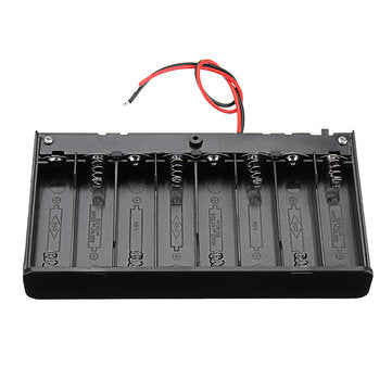 8 Slots AA Battery Box Battery Holder Board with Switch for 8xAA Batteries DIY kit Case