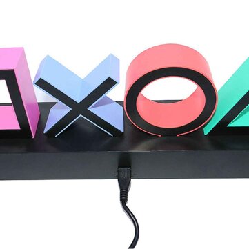 USB Neon Light Game Icon Lamp Voice Control Dimmable Bar Club KTV Wall Bar Atmosphere Decorative Com