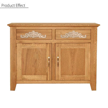 Wood Carved Applique Frame Onlay Furniture Decoration Unpainted 401x112x9mm