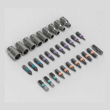 ATuMan DUKA RS2 33 in 1 Multi-purpose Ratchet Socket Wrench Screwdriver S2 Magnetic Bits Tools Set D