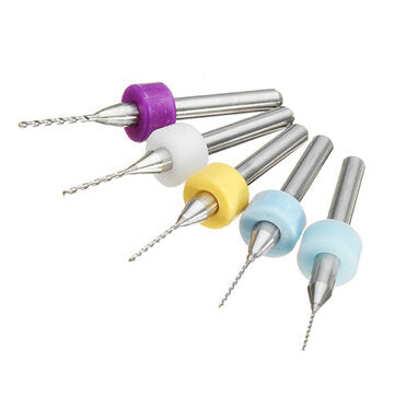 Drillpro 50pcs 0.5-0.9mm Tungsten Carbide Micro PCB Drill Bit Set for PCB Circuit Board