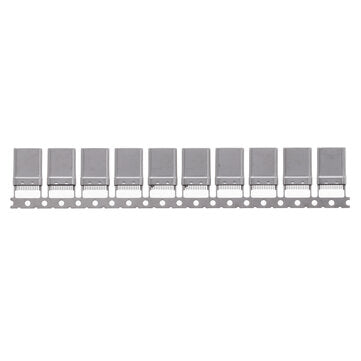 10PCS Type C 3.1 Splint Male 24p Splint 0.8 With Clamp Foot Riveting Shell Full Function