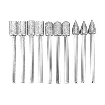 Drillpro 42pcs Diamond Rotary Bits Set Drill Bits Kit for Grinding Sanding Polishing Cutting