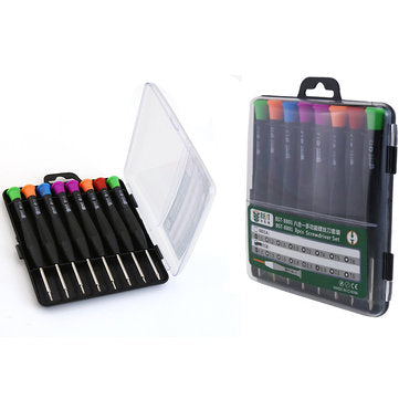 BEST 8801A 8 in 1 Magnetic Combination Screwdriver Set Straight Cross-Screwdrivers T3 T4 T5 T6