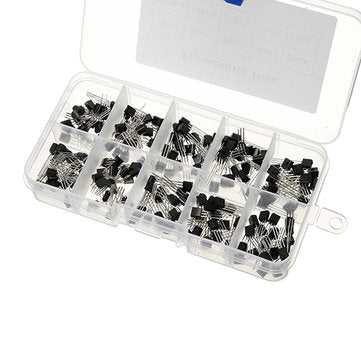 1000pcs 10 Values Transistor Assortment Kit Transistors Box Pack 100pcs Each Value S9012 S9013 S9014
