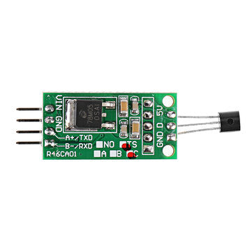 5pcs DS18B20 5V TTL Com UART Temperature Acquisition Sensor Module Modbus RTU PC PLC MCU Digital The