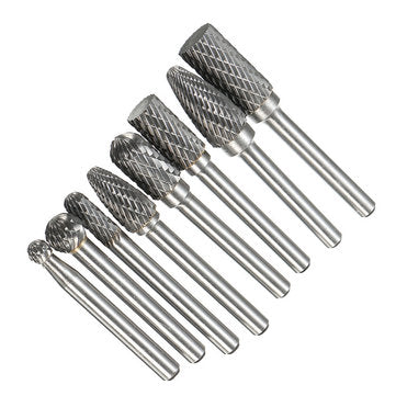 8pcs Carbide Rotary Burr Set 1/4 Inch Shank File Power Tool