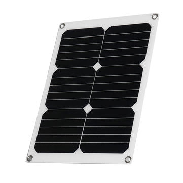 15W Monocrystalline Solar Panel Dual USB Output Solar Powered Panel With Charger Battery clip
