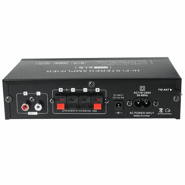 AK35 110-240V 2x30W Mini 2.0 Channel Digital Amplifier bluetooth 5.0 Receiver USB Music Player Stere