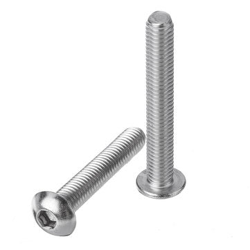 Suleve M5SH7 165Pcs M5 Hex Socket Button Head Screw 304 Stainless Steel Bolt Assortment Set