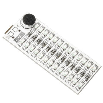 5Pcs 2x13 USB Mini Spectrum Green LED Board Voice Control Sensitivity Adjustable