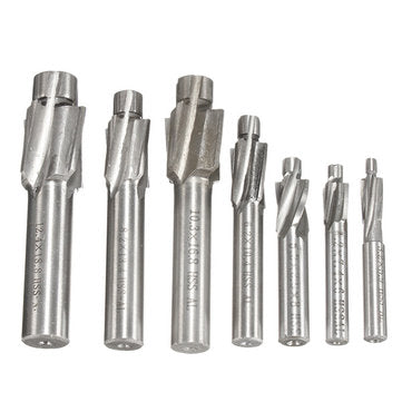 7pcs M3-M12 HSS Countersink Cutter Countersink Drill