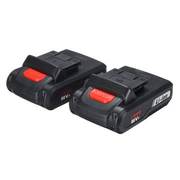 Drillpro 88VF Cordless Electric Drill Rechargeable Screwdriver 18+1 Torque W/ 2 Li-ion Battery