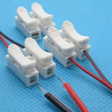 Excellway CH2 Quick Wire Connector Terminal Block Spring Connector White