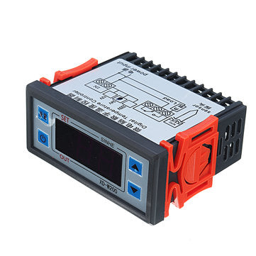 XD-W200 24V Digital Display Intelligent Temperature Controller Cold Storage Controller Adjustable Th
