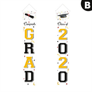 Wterproof Graduation Banner Door Curtain Dormitory Couplet Sticker for Graduatiing Cere... (TYPE: 2)