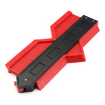 Steel Ruler Made Of Red Outline Ruler Red Measuring Ruler (INCH: 10INCH)