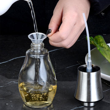 Olive Oil Sprayer Leak-Proof Oil Sprayer Vinegar Cooking Glass Bottles Dispenser Kitchen Cooking Bak