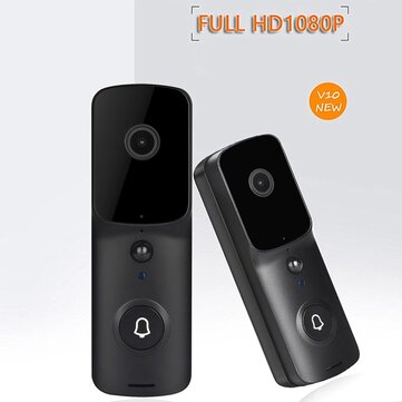 V10 HD1080P Smart WiFi IP Video Doorbell Camera IR Night Vision 155 Wide Angle D... (COLOR: BLACK)