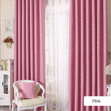 Honana WX-C13 Sky Star Blackout Curtains Thermal Insul... (COLOR.: PINK | CURTAIN SIZE: 100CMX130CM)